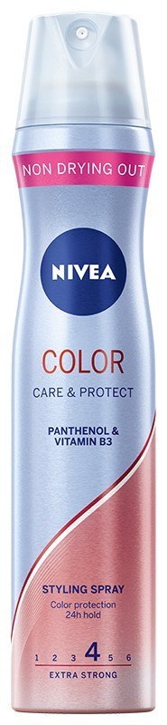 NIVEA Styling Lakier do włosów Color Care & Protect- ekstra mocny 250 ml NIVEA Styling Lakier do włosów Color Care & Protect- ekstra mocny 250 ml