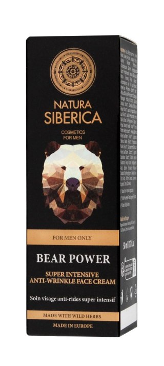 Natura Siberica Men Krem do twarzy Bear Power Przeciwzmarszczkowy 50ml