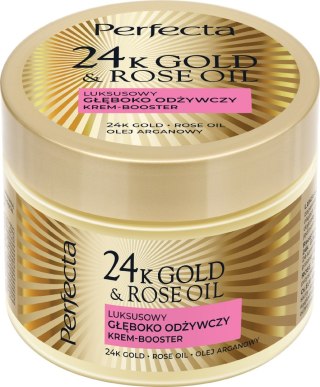 PERFECTA 24K Gold & Rose Oil Luksusowy głęboko odżywczy krem-booster do ciała 200 ml