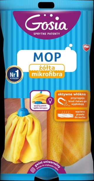 AGD GOSIA 3329 Mop żółty mikrofibra - zapas /12 promocja