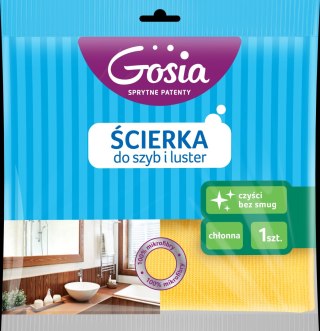 AGD GOSIA 4364 Ścierka mikrofibra do szyb i luster żółta/20 5019