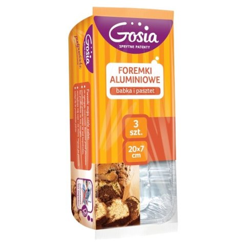 AGD GOSIA 6092 Foremka alum babka/pasztet opak3szt./10 AGD GOSIA 6092 Foremka alum babka/pasztet opak3szt./10