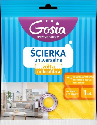 AGD GOSIA 9062 Ścierka uniw.mikrofibra żółta/20 6902