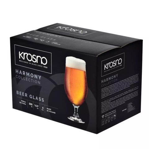 AGD Krosno - 0594 Kpl.6szkl.500ml POKAL LAGER HARMONY