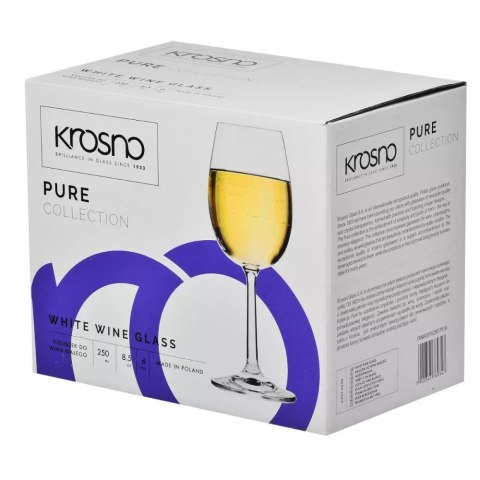 AGD Krosno - 3570 Kpl.6 kiel.250ml. wino białe PURE/basic (280ml )