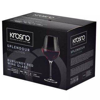 AGD Krosno - 8187 Kpl.6 kiel.860ml.burgund SPLENDOUR