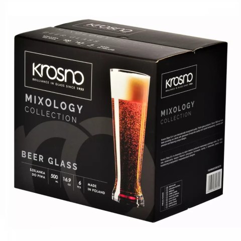 AGD Krosno - 9866 Kpl.6 szkl.do piwa pszenicz. 500ml MIXOLOGY