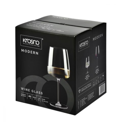 AGD Krosno - C997 Kpl.4kiel.480ml.WINO BIAŁE MODERN