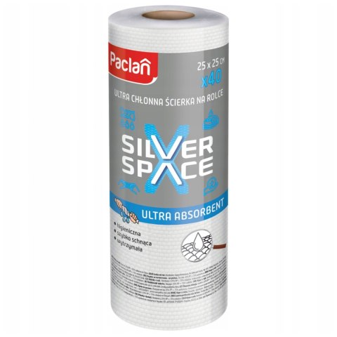 AGD Paclan 38951 Ścierki na rolce 40szt. 25x25 SILVER SPACE/10 138895