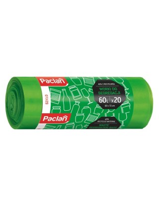 AGD Paclan 39408 Worki na śm.do segreg.60l 20szt.zielone/30 139400