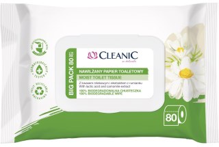 Cleanic Nawilżany Papier toaletowy z ekstraktem z rumianku 1op.-80szt