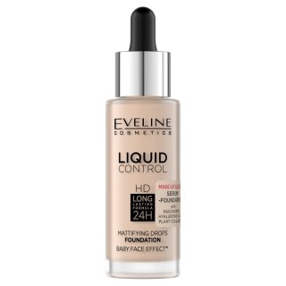 EVELINE Liquid Control HD Podkład do twarzy nr 002 Soft Porcelain 32 ml