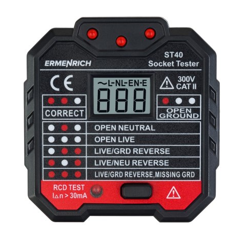 Ermenrich Tester do gniazd sieciowych Ermenrich Zing ST40