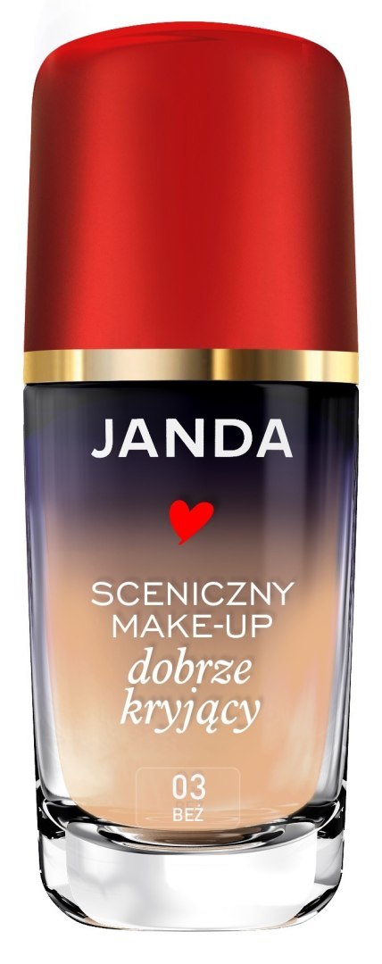 JANDA Make-Up Sceniczny dobrze kryjący nr 03 beż 30ml JANDA Make-Up Sceniczny dobrze kryjący nr 03 beż 30ml