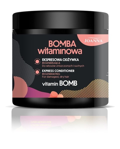 JOANNA Bomba Witaminowa Ekspresowa Odżywka regenerująca do włosów zniszczonych i suchych 500 g JOANNA Bomba Witaminowa Ekspresowa Odżywka regenerująca do włosów zniszczonych i suchych 500 g
