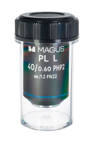 MAGUS Obiektyw MAGUS 40HP 40х/0,60 Plan L phase PHP2 ∞/ 1,2 WD 3,5 mm