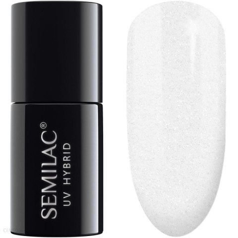 SEMILAC Lakier hybrydowy 091 Glitter Milk - transparentny 7 ml SEMILAC Lakier hybrydowy 091 Glitter Milk - transparentny 7 ml