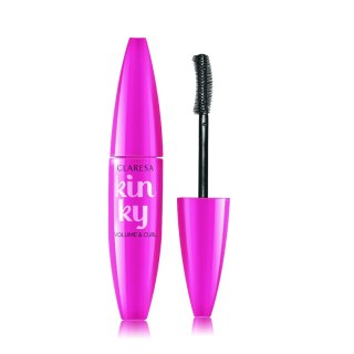 CLARESA Tusz do rzęs KINKY pogrubiająco podkręcający - nr 01 deep black 12ml