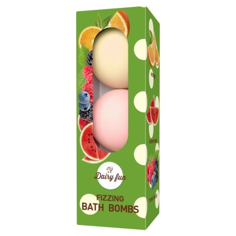 DELIA COSMETICS DAIRY FUN Musujące kule do kąpieli Orange Watermelon Forest Fruits 3 x 100 g