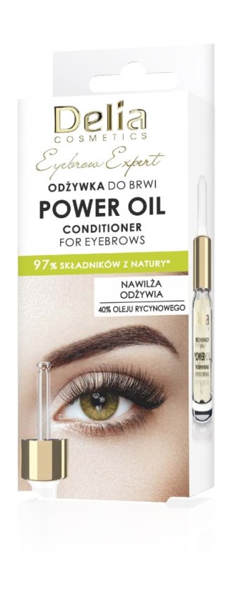 DELIA COSMETICS Eyebrow Expert Odżywka do brwi Power Oil 10 ml