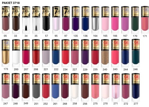 EVELINE ZESTAW 3718 Lak.Gel LaQue mix.48 szt.ekspozy EVELINE ZESTAW 3718 Lak.Gel LaQue mix.48 szt.ekspozy
