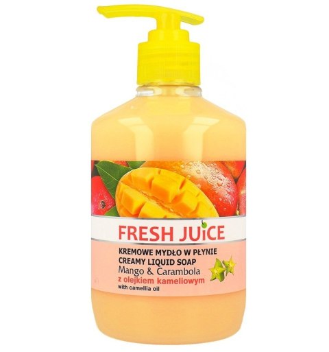 FRESH JUICE Kremowe mydło w płynie Mango i Karam 460 ml FRESH JUICE Kremowe mydło w płynie Mango i Karam 460 ml