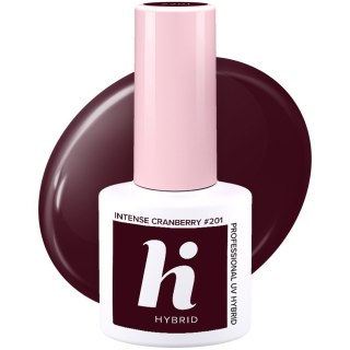 HI HYBRID Lakier hybrydowy Choco & Latte #201 Intense Cranberry 5ml