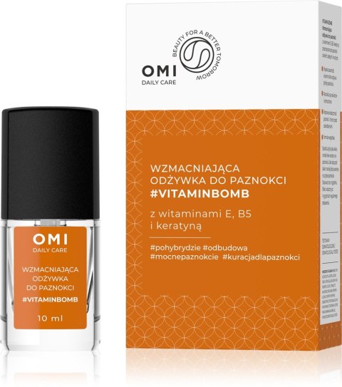 OMI Daily Care Odżywka do paznokci wzmacniająca #VITAMINBOMB z witaminami E,B5 i keratyną 10 ml