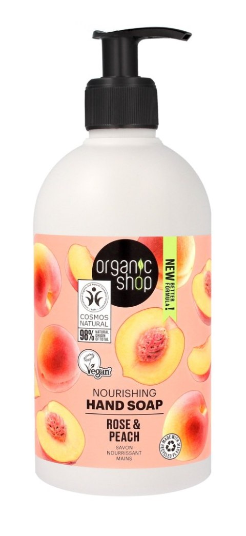 ORGANIC SHOP WEGAN Mydło d/rąk Brzoskwinia ORGANIC SHOP WEGAN Mydło d/rąk Brzoskwinia
