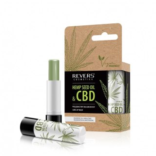 REVERS Hemp Seed Oil&CBD Pielęgnacyjny Balsam do ust z olejem konopnym 4g