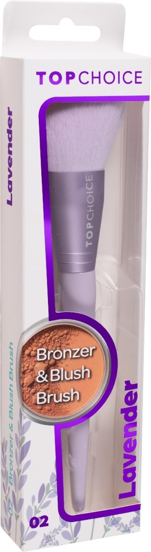 TOP CHOICE Pędzel do różu i bronzera Lavender 02