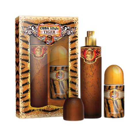 Cuba Jungle Tiger zestaw woda perfumowana spray 100ml + dezodorant w kulce 50ml