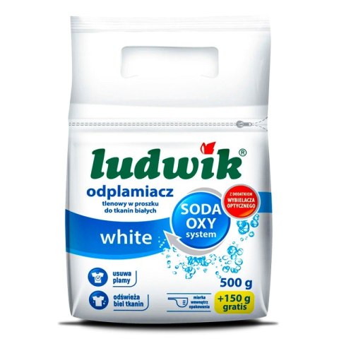 Ludwik 500g+150g White odplamiacz tlenowy w proszku woreczek /6