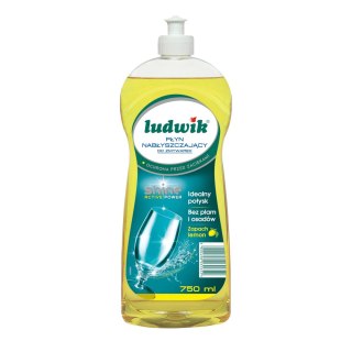 Ludwik 750ml pł.nabłyszcz.do zmywarek lemon /6