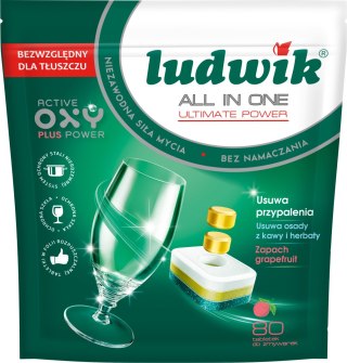 Ludwik tabletki do zmywarek grapefruit 80 szt/6