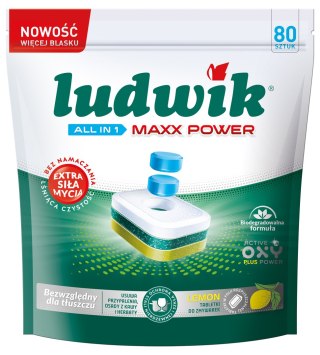 Ludwik tabletki do zmywarek lemon 80 szt/6