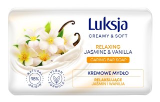 Luksja Creamy & Soft Relaksujące Kremowe Mydło w kostce Jaśmin & Wanilia 90g