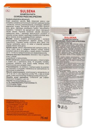 SULSENA Szampon-pasta do włosów - ochrona przeciwłupieżowa 75ml