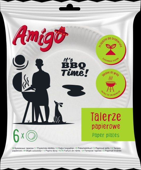 AGD AMIGO 2179 Talerz papier17cm. kpl.6szt/50 6224 AGD AMIGO 2179 Talerz papier17cm. kpl.6szt/50 6224