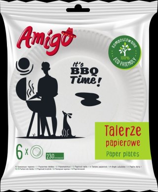 AGD AMIGO 5781 EF Talerze pap.230 jednor.6szt/40 6680