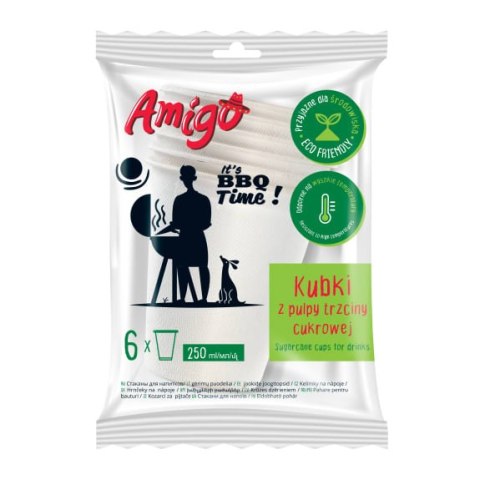 AGD AMIGO1474 Kubki jednor.z trzciny cukrowej 6szt /40 8636