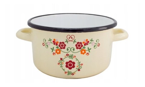AGD EloPol - Garnek śred.FLORAL 24 krem 5,5l AGD EloPol - Garnek śred.FLORAL 24 krem 5,5l