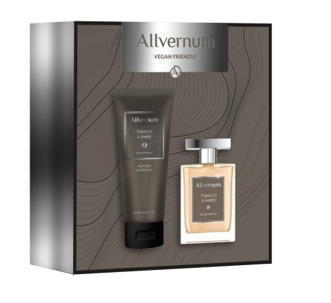 Allvernum Men Zestaw prezentowy Tobacco & Amber (woda perf.100ml+żel pod pr.200ml) 1op.