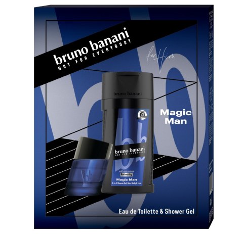 BRUNO BANANI Zestaw prezentowy Magic Men (Woda toaletowa 30ml+Żel pod prysznic 250ml))