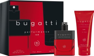 BUGATTI Zestaw prezentowy Performance Red for Men (woda toaletowa 100 ml + żel pod prysznic 200 ml)