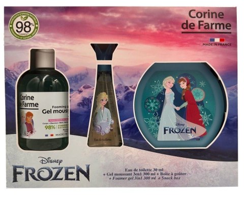 CORINE DE FARME Disney Zestaw prezentowy Frozen (woda toaletowa 30ml + Żel pieniący 3w1 300ml + Pudełko na przekąski)