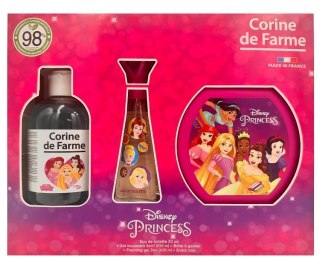 CORINE DE FARME Disney Zestaw prezentowy Princess (woda toaletowa 30ml + Żel pieniący 3w1 300ml + Pudełko na przekąski)