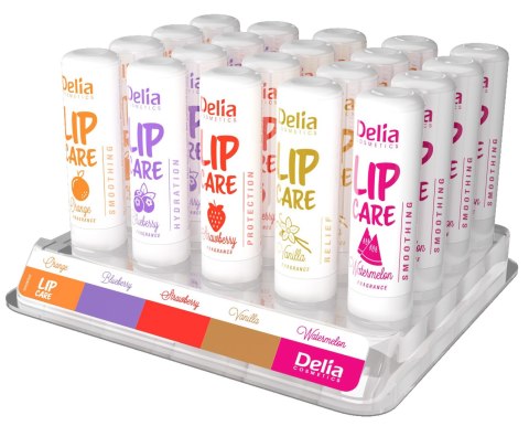 DELIA COSMETICS Zestaw Lip Care- pomadki ochronne blister (5x4szt.)