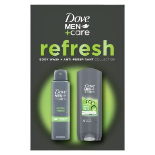 DOVE Men Care Extra Zestaw prezentowy męski deo spray + żel do mycia ciała i włosów