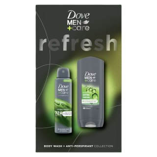 DOVE Men Care Extra Zestaw prezentowy męski spray + żel do mycia ciała i włosów